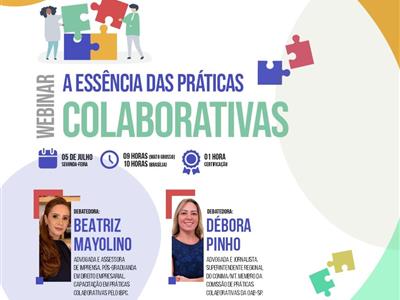 Foto da Notícia: Webinar explica práticas colaborativas na resolução de conflitos