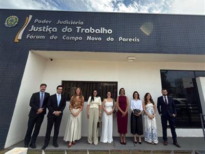 Notícia destaque: Subseção da OAB-MT acompanha correição em Vara do Trabalho de Campo Novo