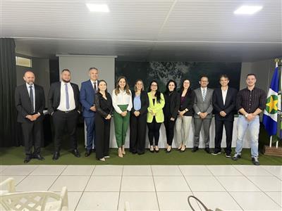 Foto da Notícia: Em Jaciara, Gisela Cardoso participa de Semana Acadêmica e fala com alunos sobre a missão da advocacia