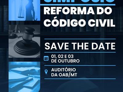 Foto da Notícia: Simpósio Estadual reunirá especialista em Código Civil na OAB-MT 