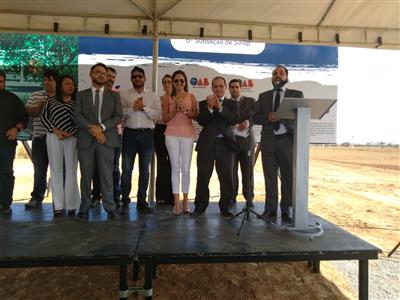 Foto da Notícia: Diretoria da OAB-MT participa do lançamento da pedra fundamental da nova sede da subseção