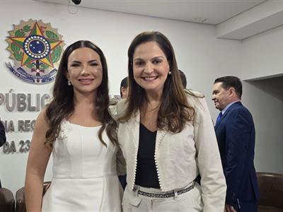 Notícia destaque: Gisela Cardoso prestigia posse da nova procuradora-chefe do MPT, Thaylise Zaffani