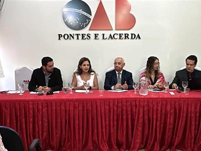 Foto da Notícia: OAB-MT apresenta demandas de Pontes e Lacerda para a Corregedoria de Justiça