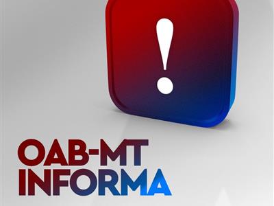 Foto da Notícia: Sala da OAB-MT no Fórum de Cuiabá não irá funcionar nesta quinta-feira (15)